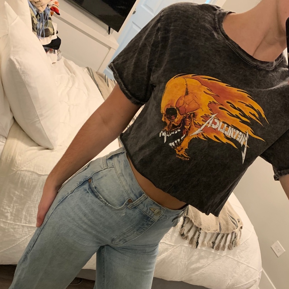 Metallica crop tee